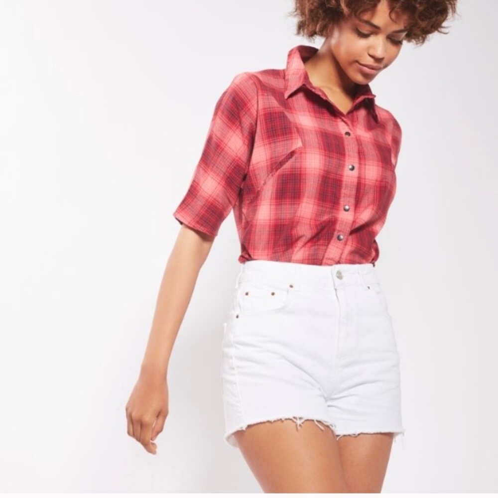 Topshop MOTO High Waisted Mom Shorts